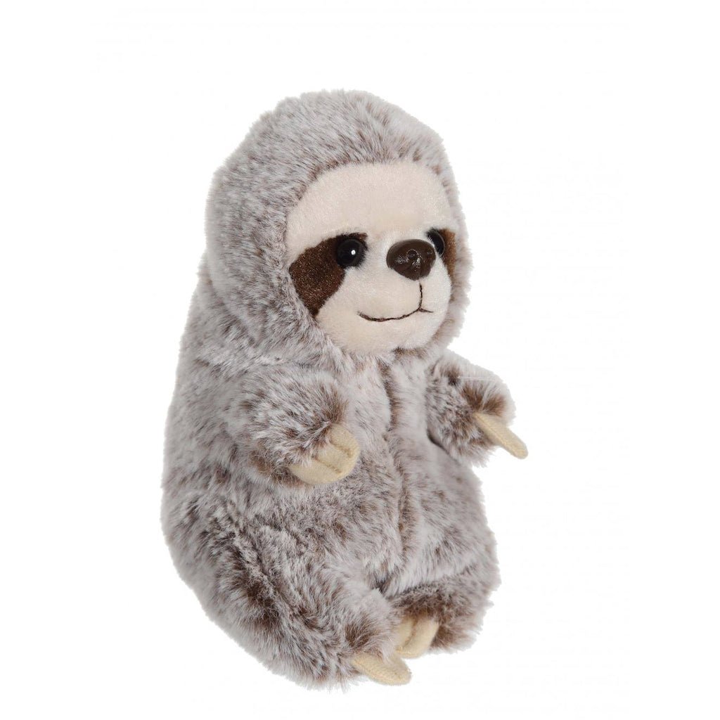 Peluche - peluche p'tits farouches paresseux - 15 cm marron