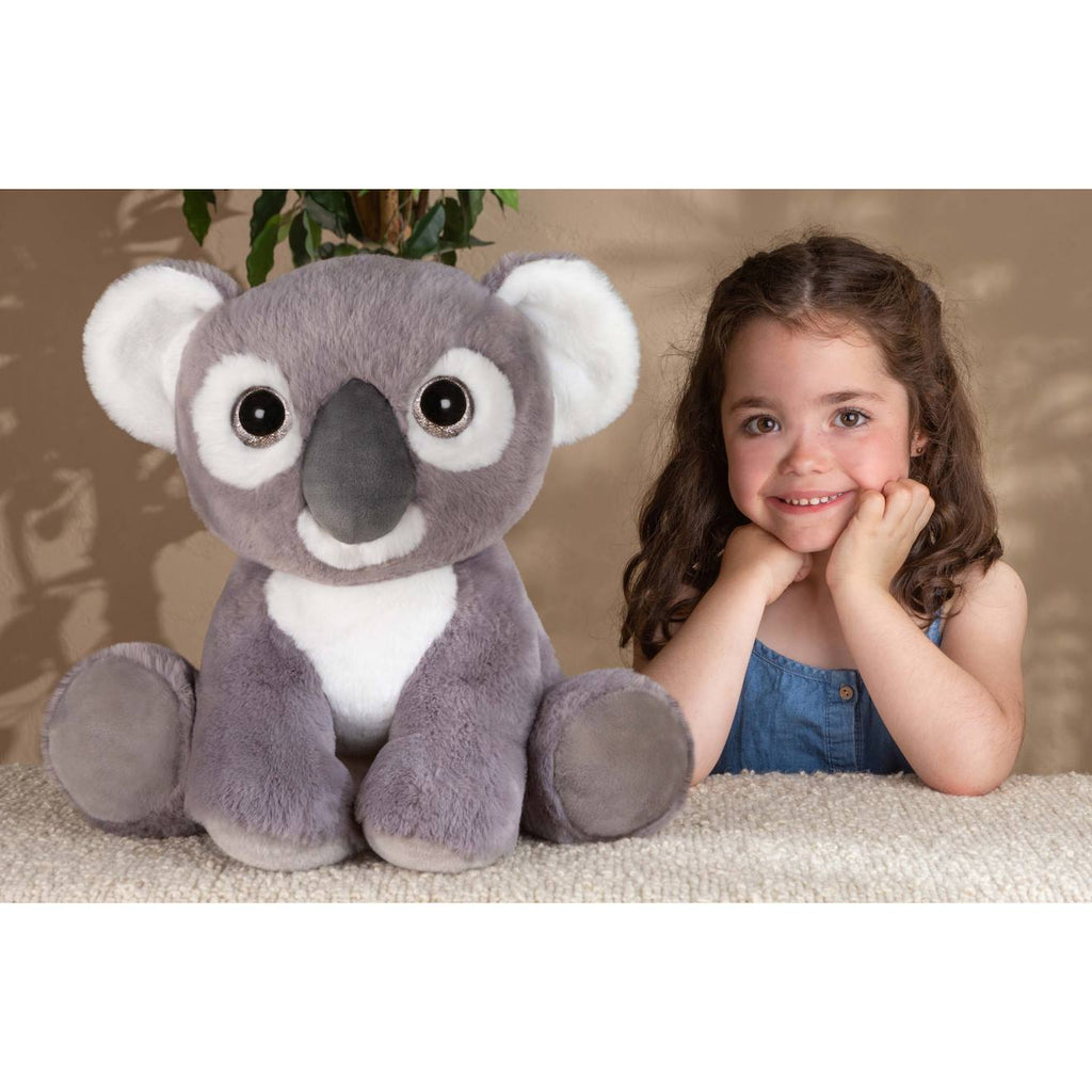 Peluche - peluche puppy eyes pets - koala gris et blanc - 40 cm gris