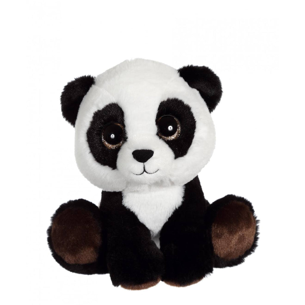 Peluche - peluche puppy eyes pets nature panda - 22 cm noir