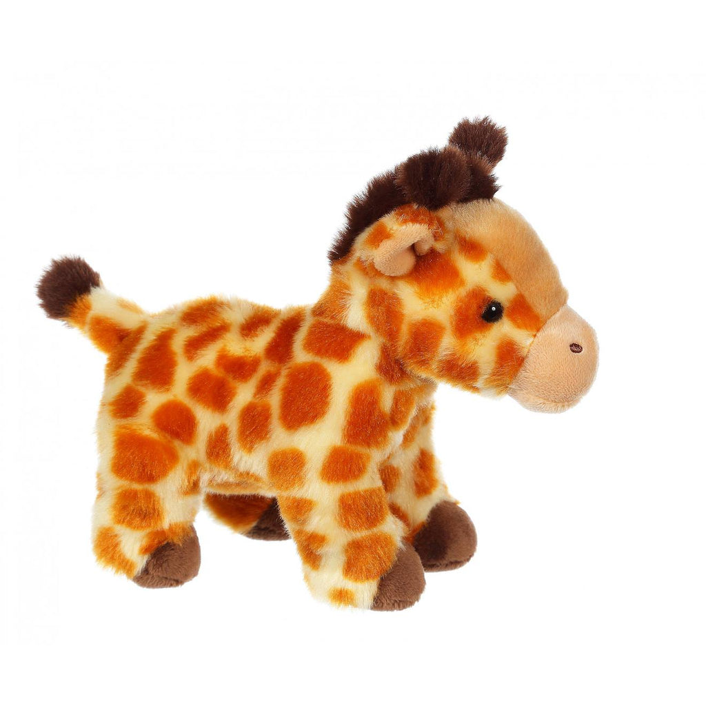 Peluche - peluche savanoos sonore - girafe - 15 cm orange