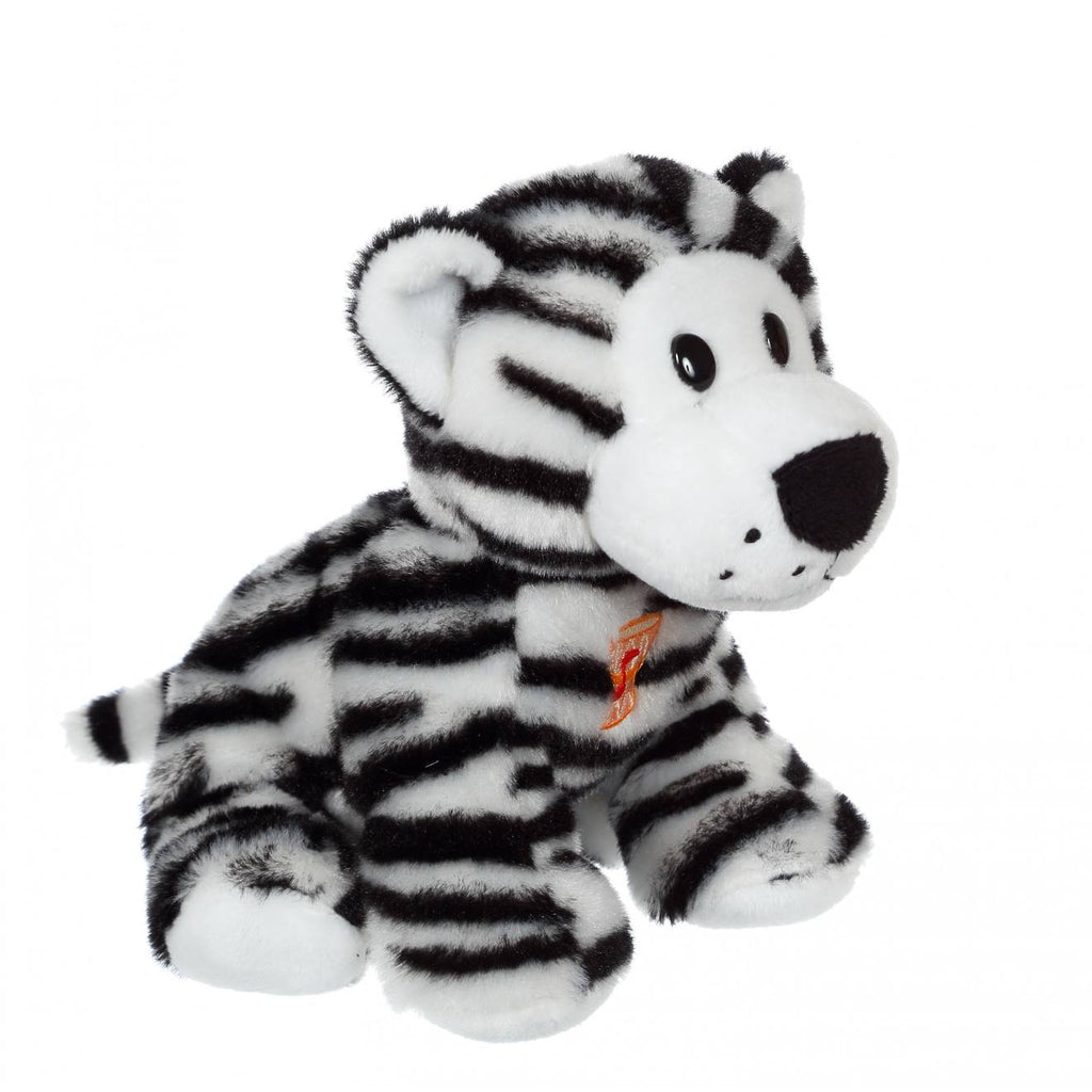 Peluche - peluche savanoos sonore - tigre blanc - 15 cm blanc