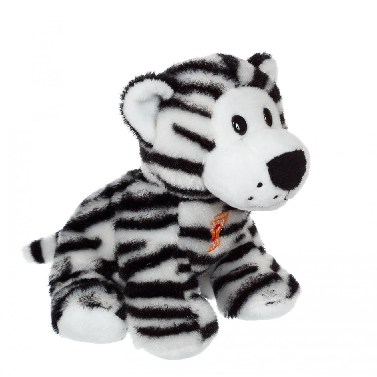 Peluche - peluche savanoos sonore - tigre blanc - 15 cm blanc