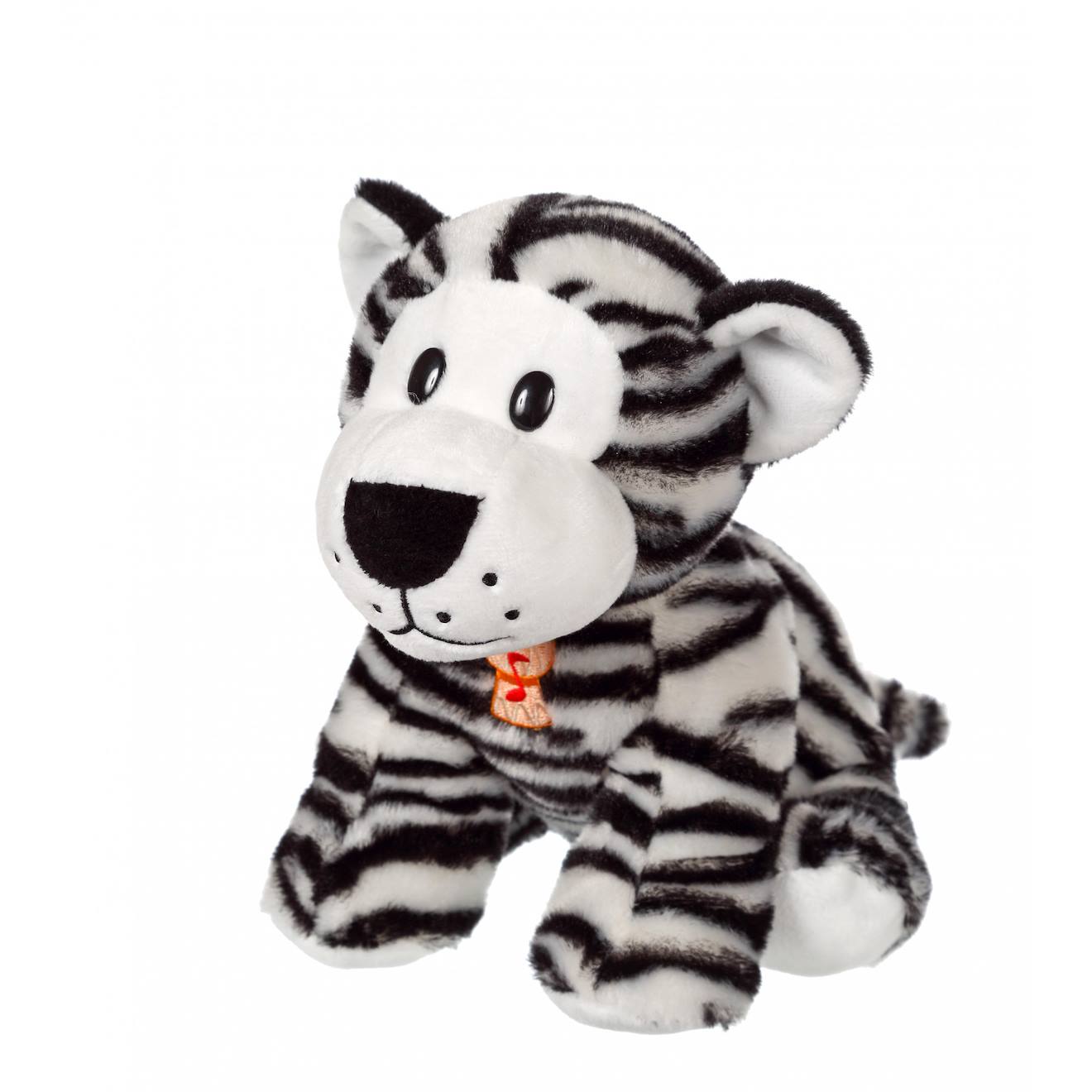 Peluche - peluche savanoos sonore - tigre blanc - 15 cm blanc