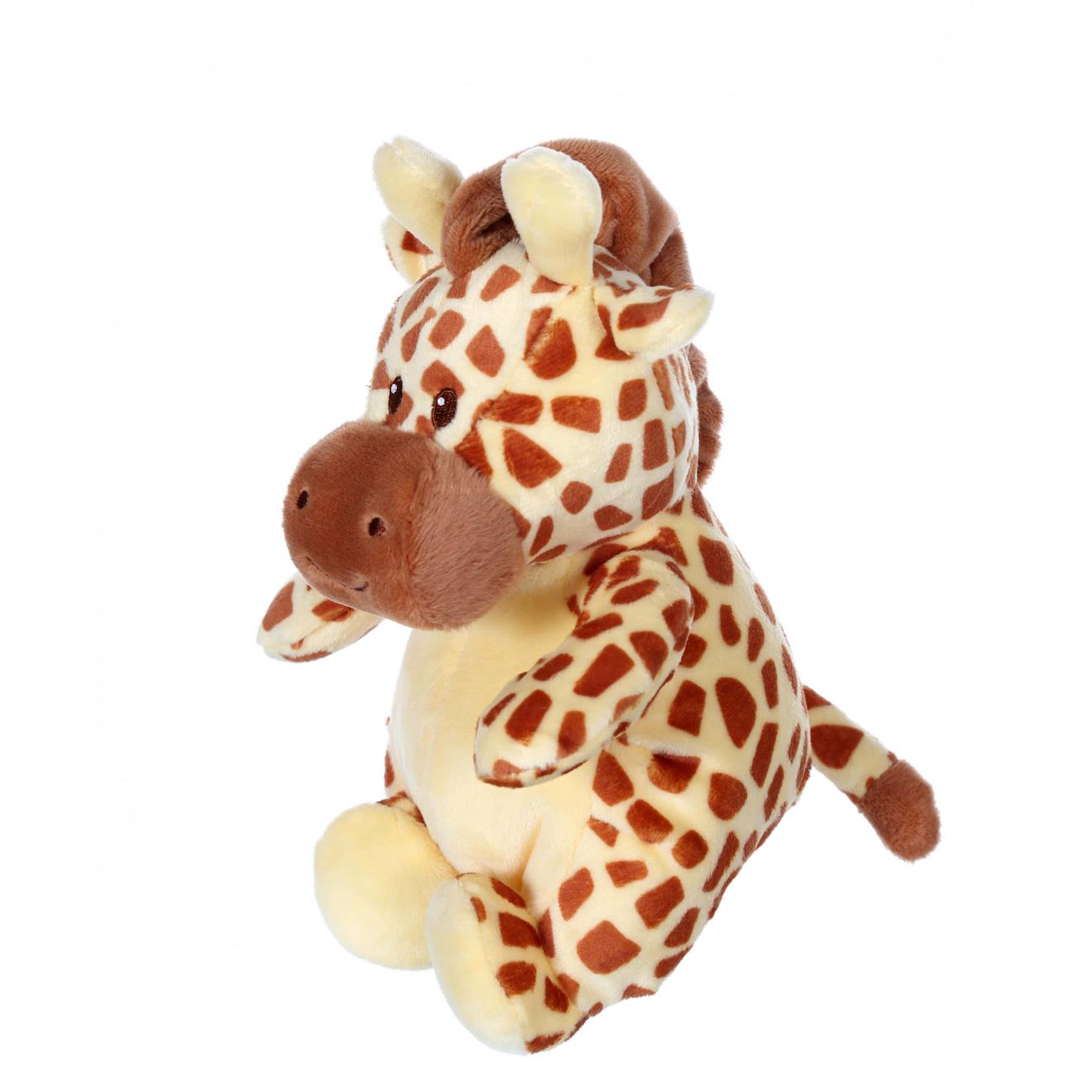 Peluche - peluche toodoux girafe - 15 cm marron