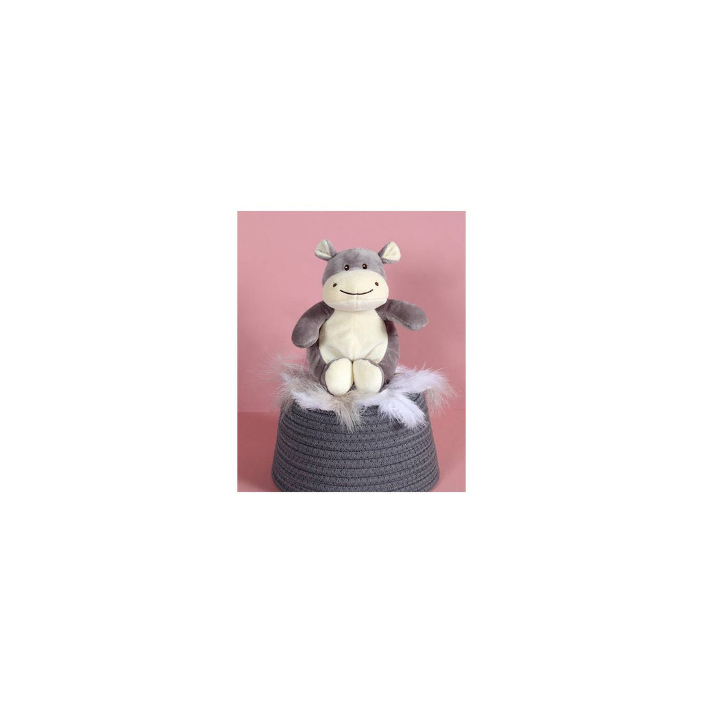 Peluche - peluche toodoux hippopotame - 15 cm gris