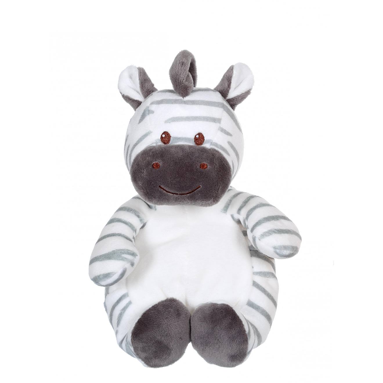 Peluche - peluche toodoux zèbre - 15 cm noir