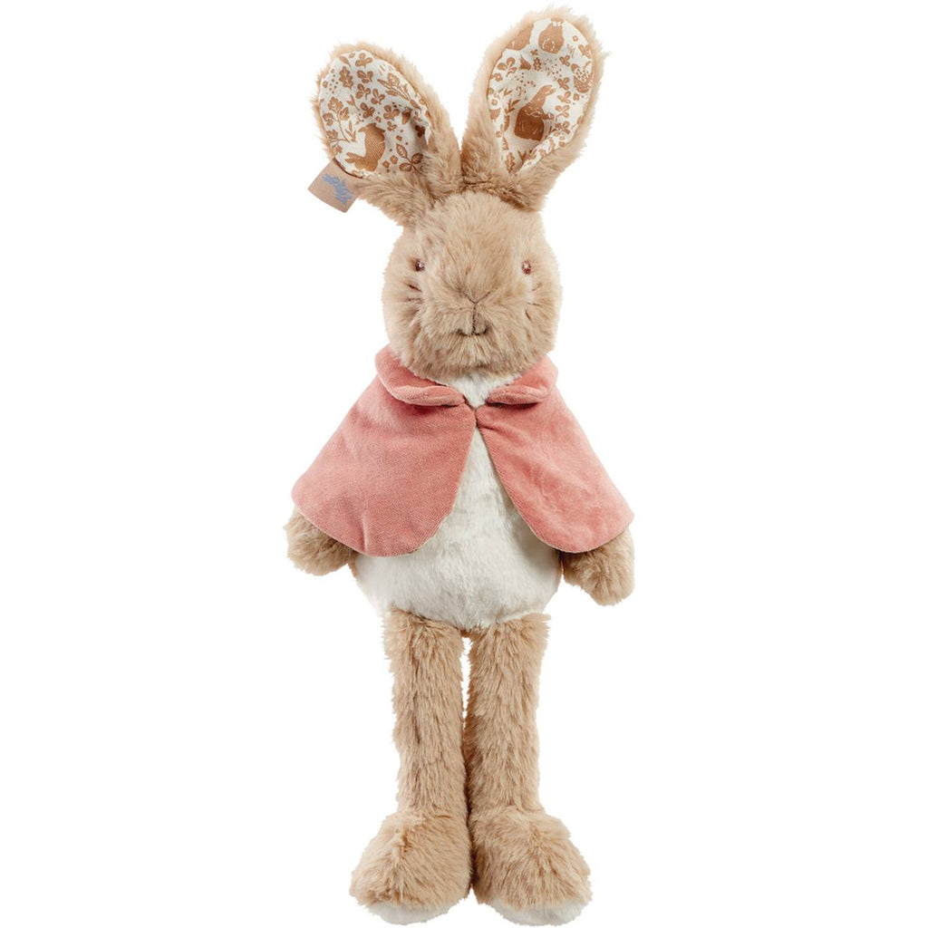 Peluche pierre lapin rose, marron, écru