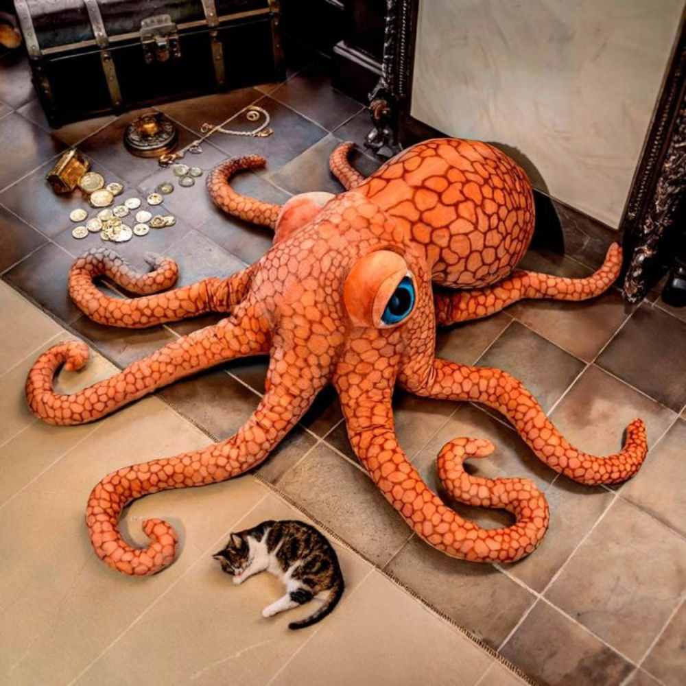 Peluche Pieuvre Géante 150cm - Objet Déco Original