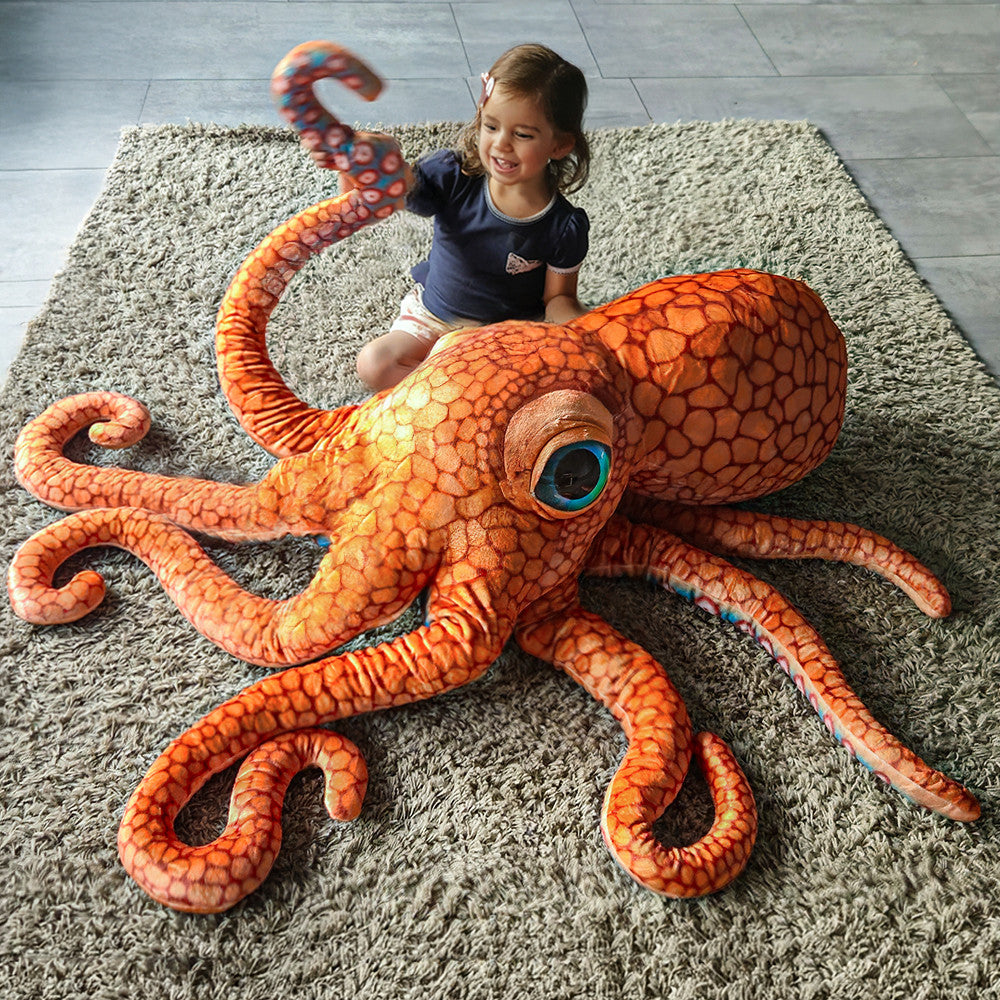 Peluche Pieuvre Géante 150cm - Objet Déco Original