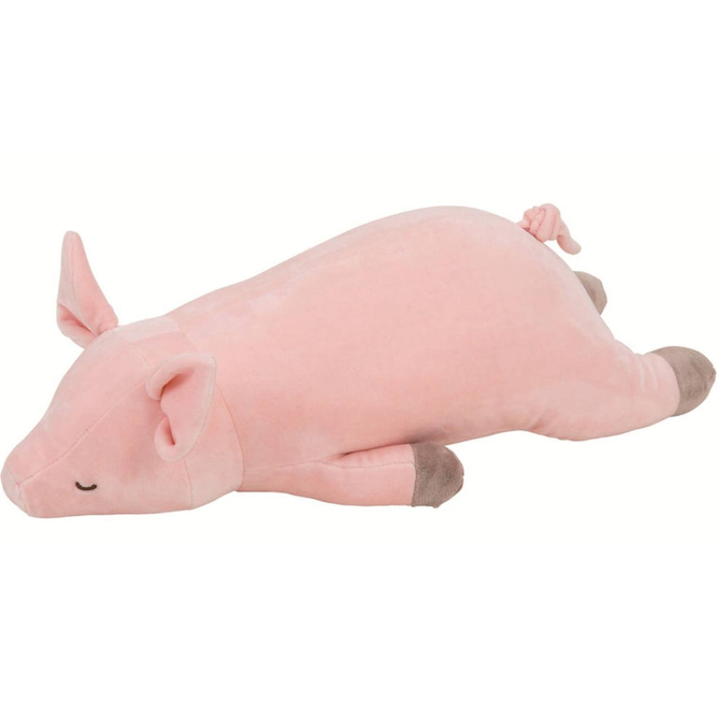 Peluche pinkie le cochon (55 cm) rose, marron