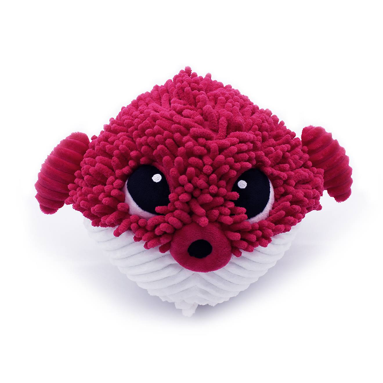 Peluche poisson globe et son bébé rouge
