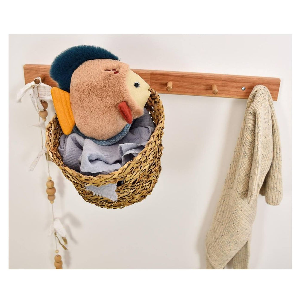 Peluche poisson tropical marron