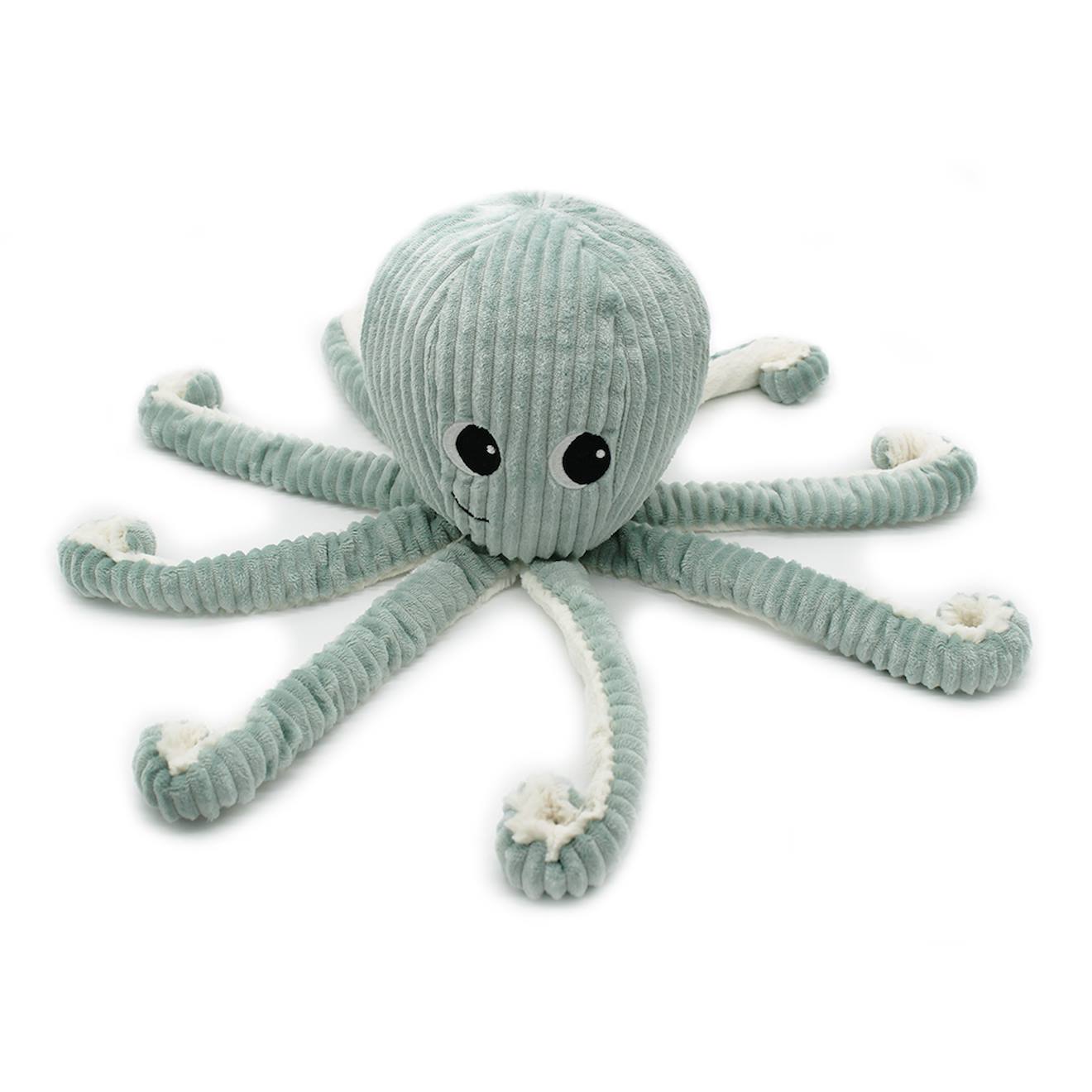 Peluche ptipotos pieuvre mint filou vert