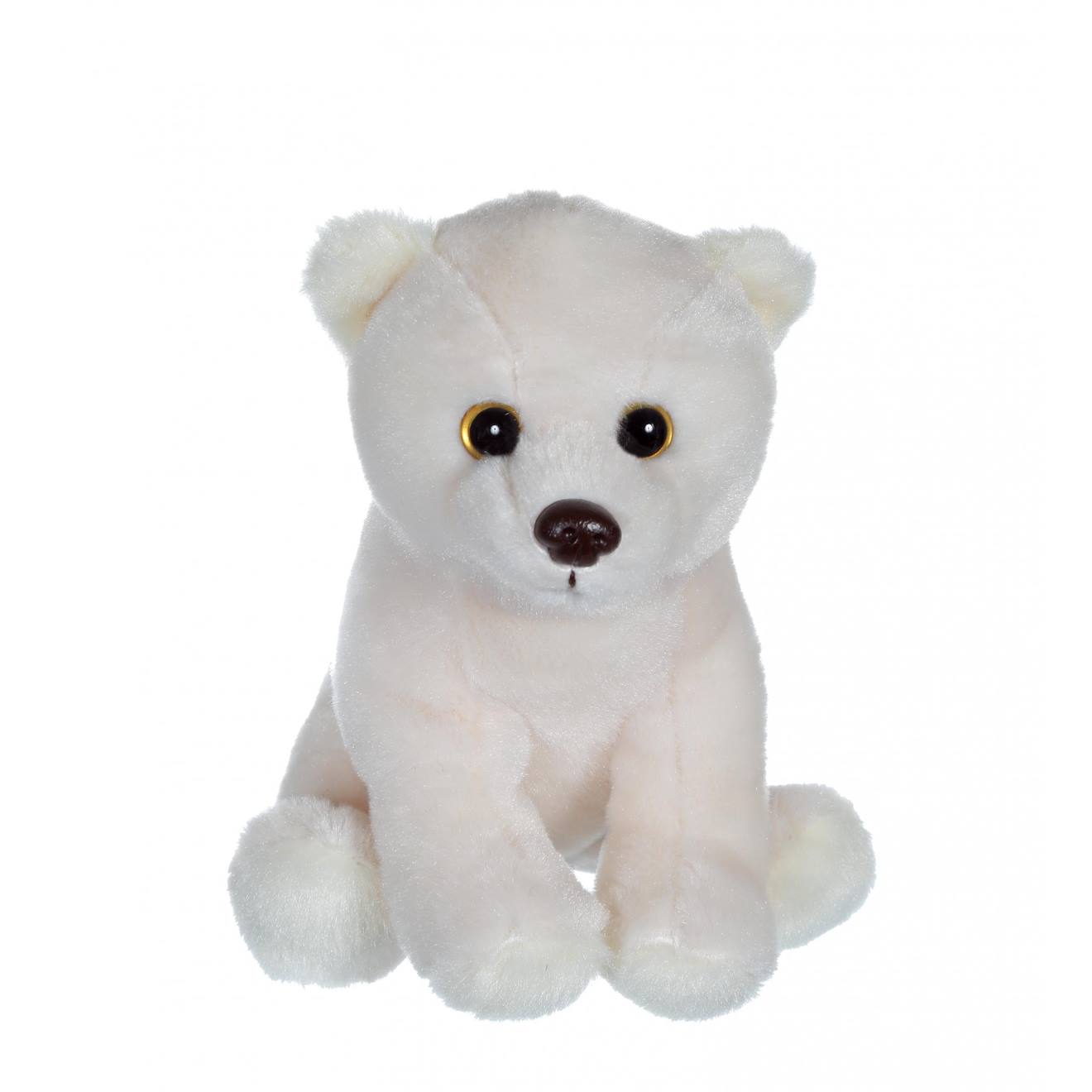 Peluche - p'tits sauvageons 15 cm - ours blanc