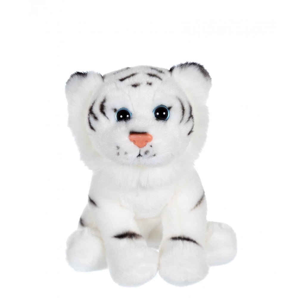 Peluche - p'tits sauvageons 15 cm - tigre blanc gris