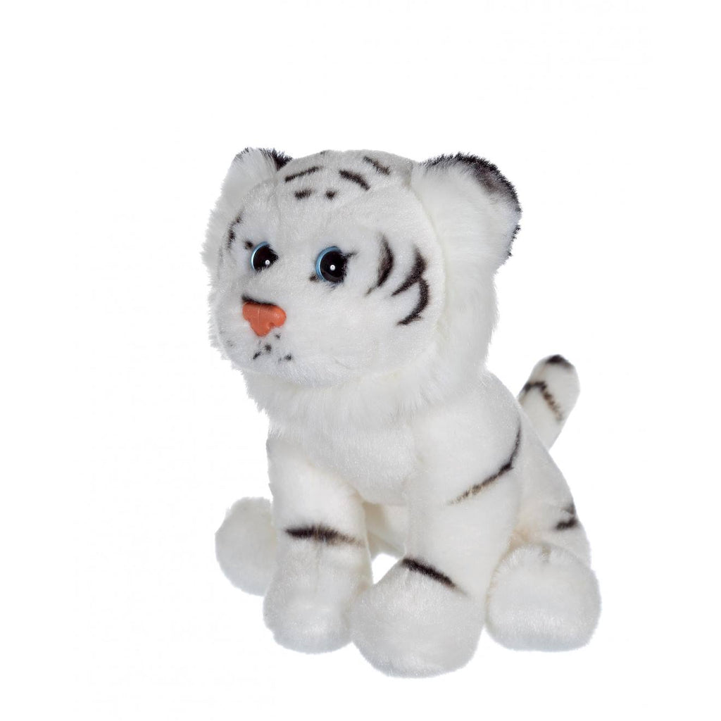 Peluche - p'tits sauvageons 15 cm - tigre blanc gris