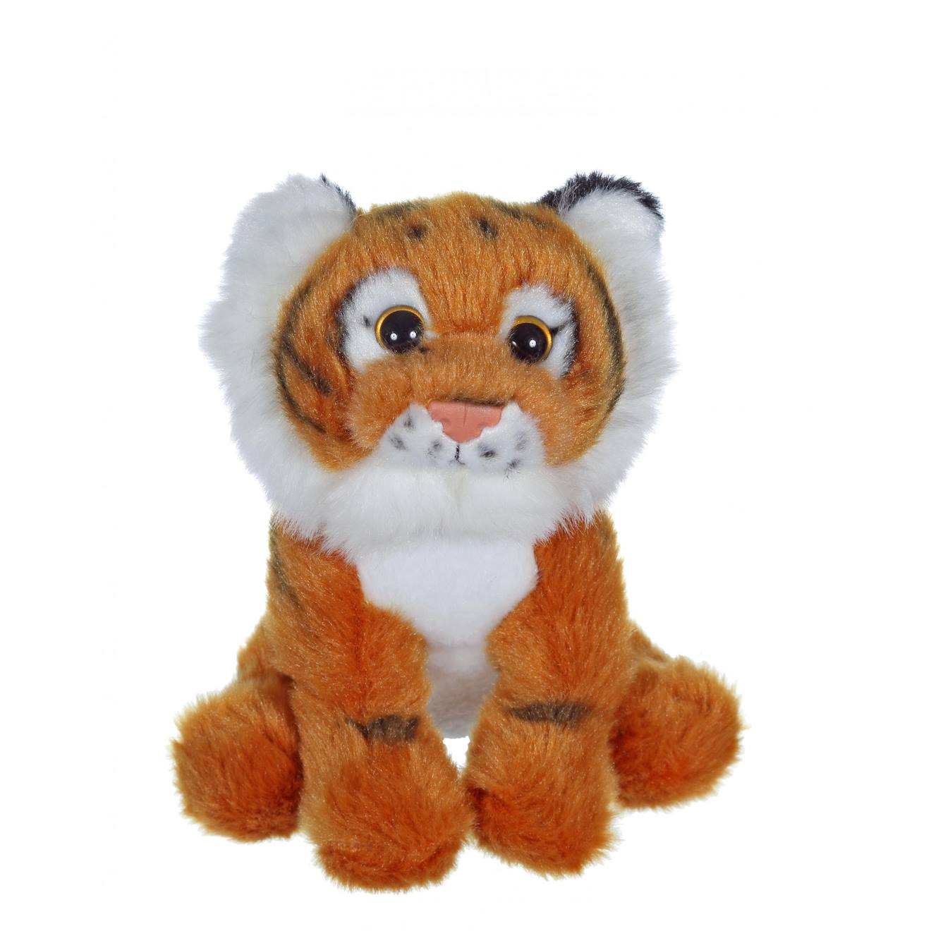 Peluche - p'tits sauvageons 15 cm - tigre orange