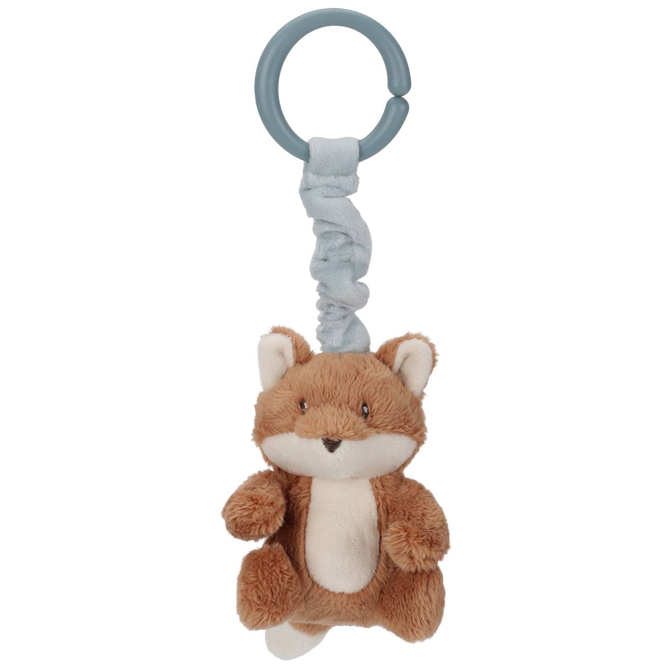 Peluche renard vibrante à suspendre marron