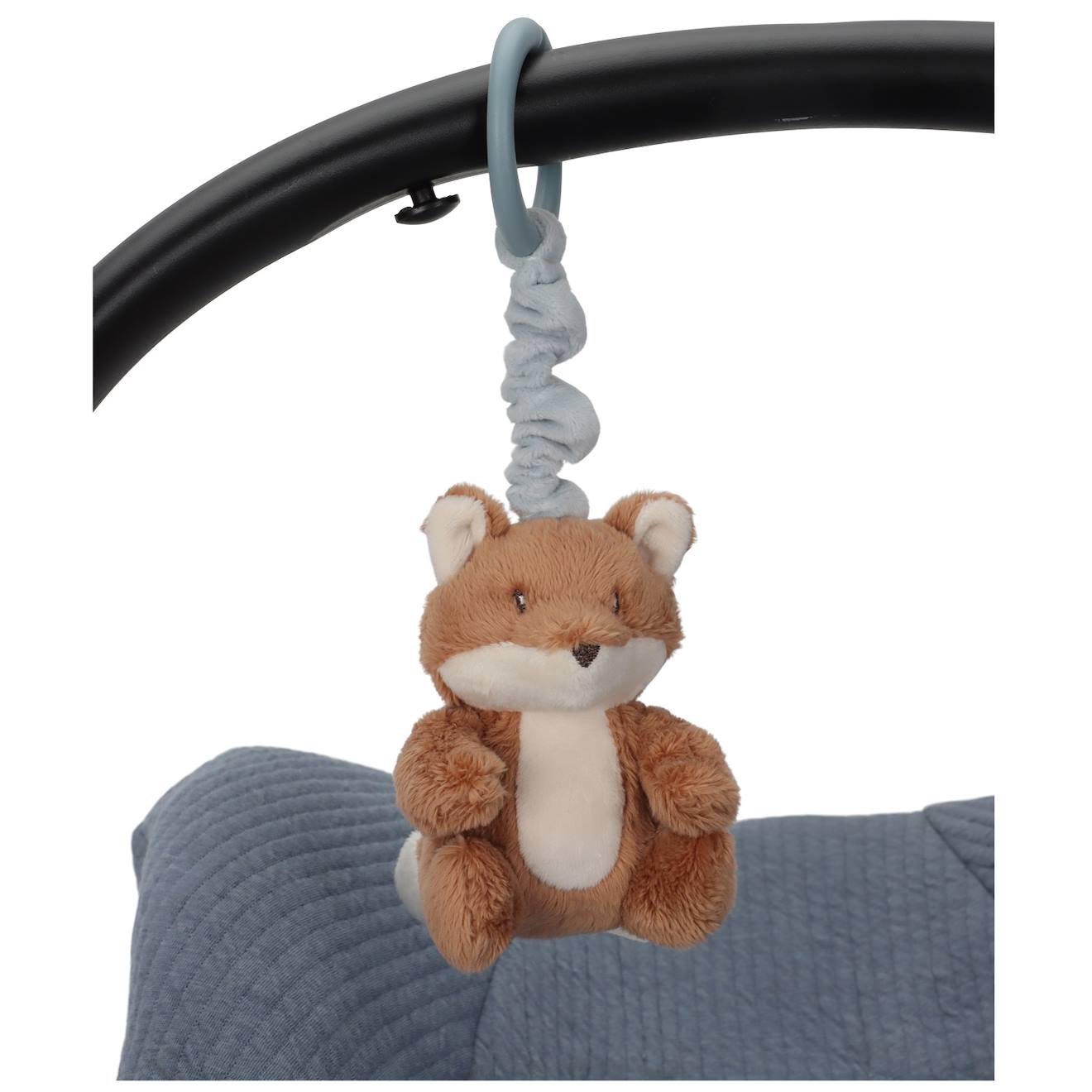 Peluche renard vibrante à suspendre marron