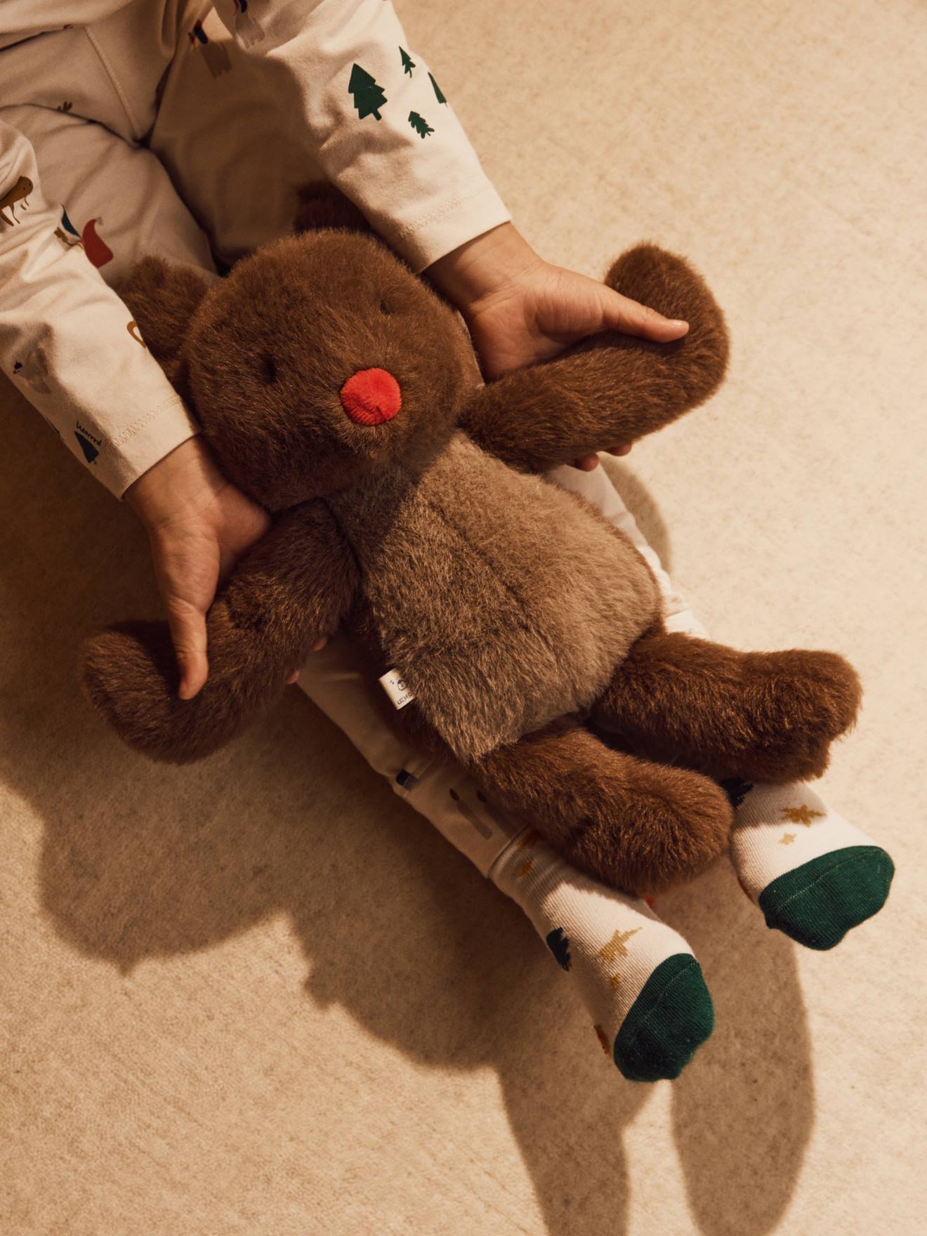 Peluche renne berto marron