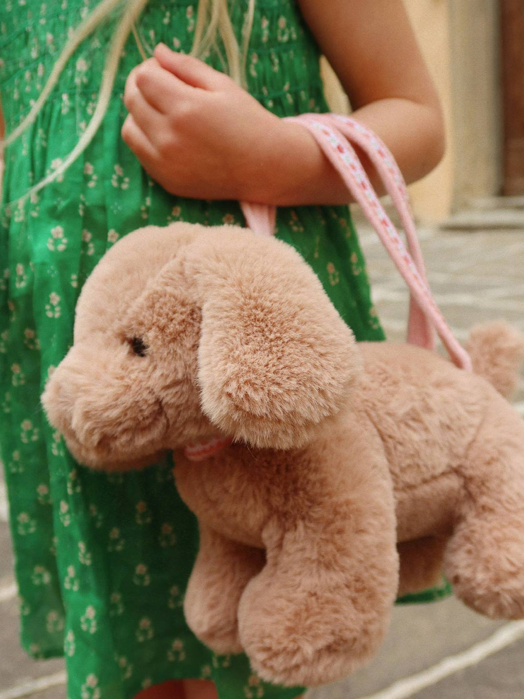 Peluche sac à main enfant konges slojd marron