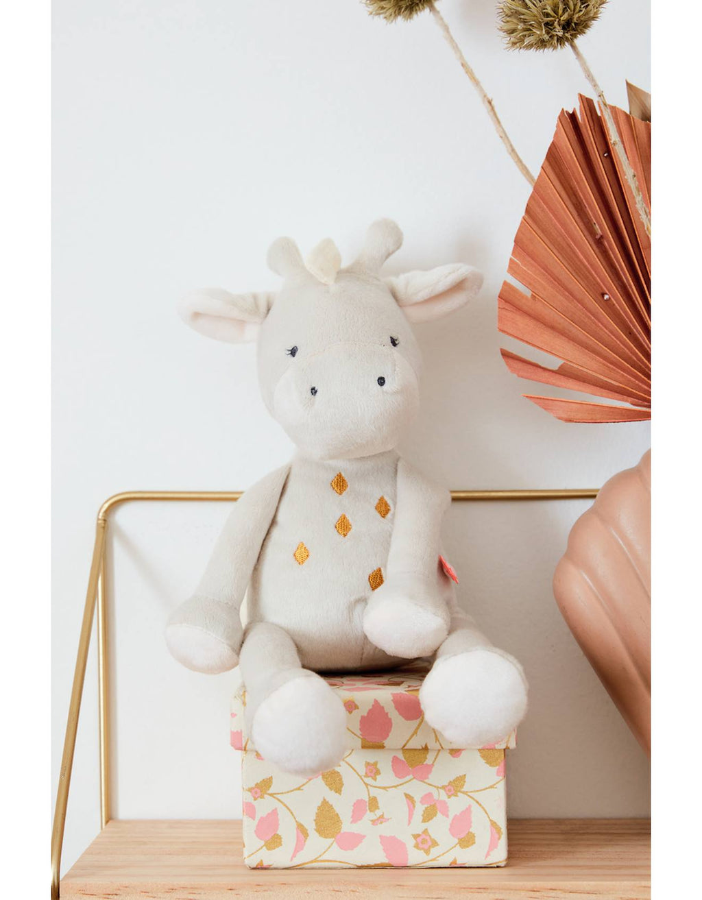 Peluche small gigi en veloudoux ecru