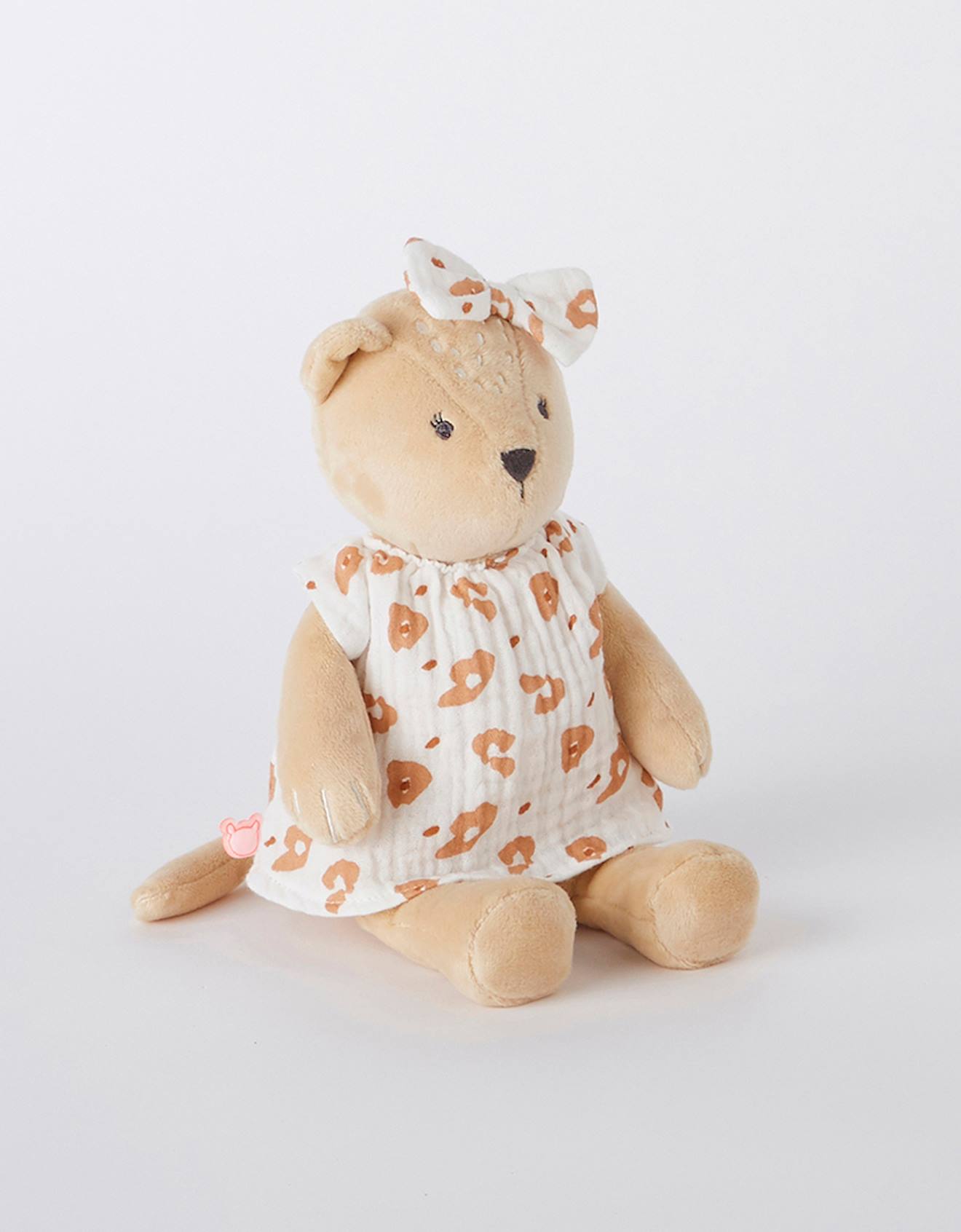 Peluche small kendi en veloudoux beige