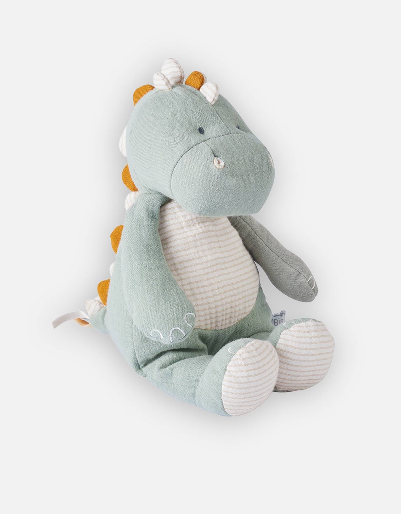 Peluche small stegi en mousseline de coton bio vert