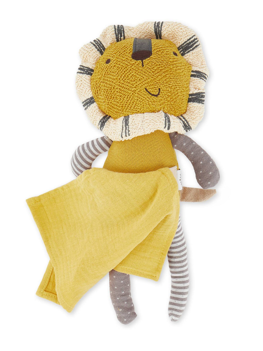 Peluche souris avec doudou, crocheté - 33 cm lion