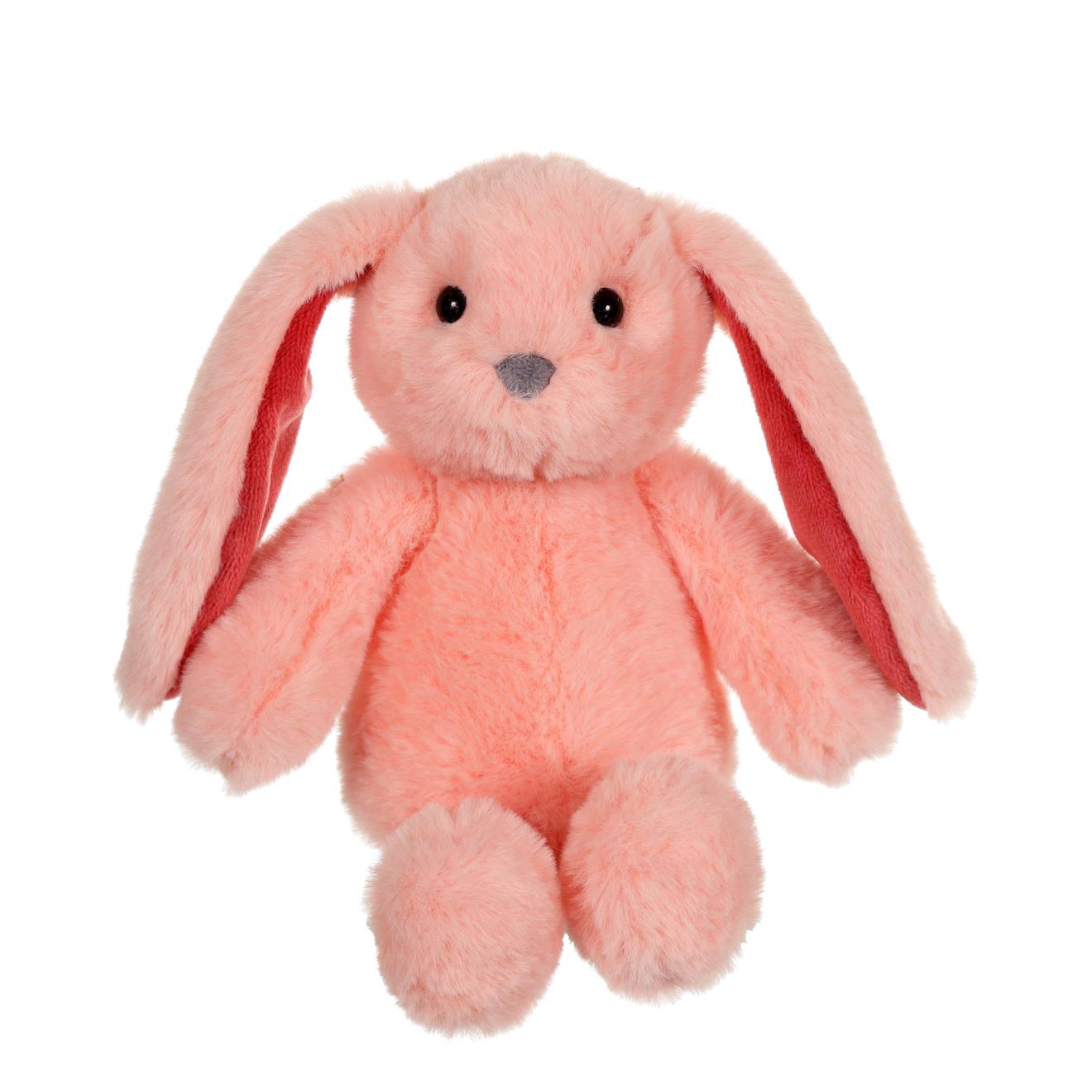 Peluche - trendy bunny - 16 cm rose