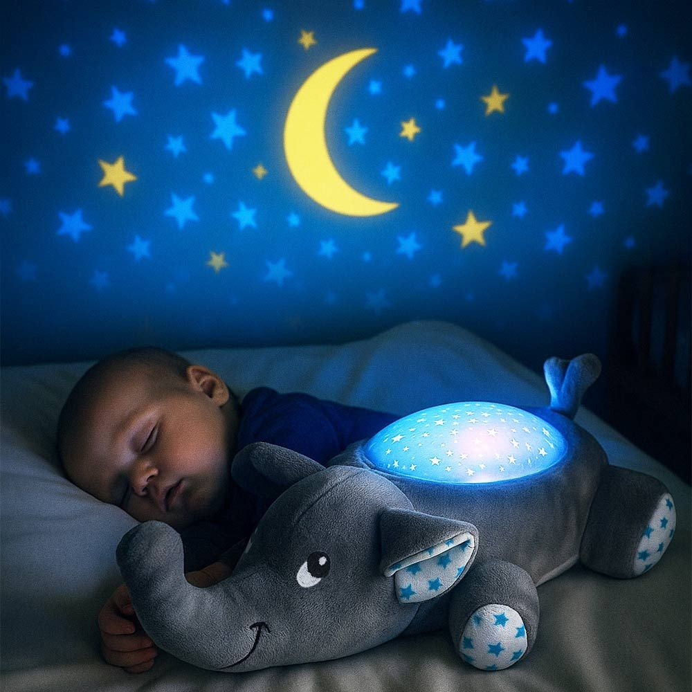 Peluche Veilleuse Éléphant Douce Nuit - Bébé