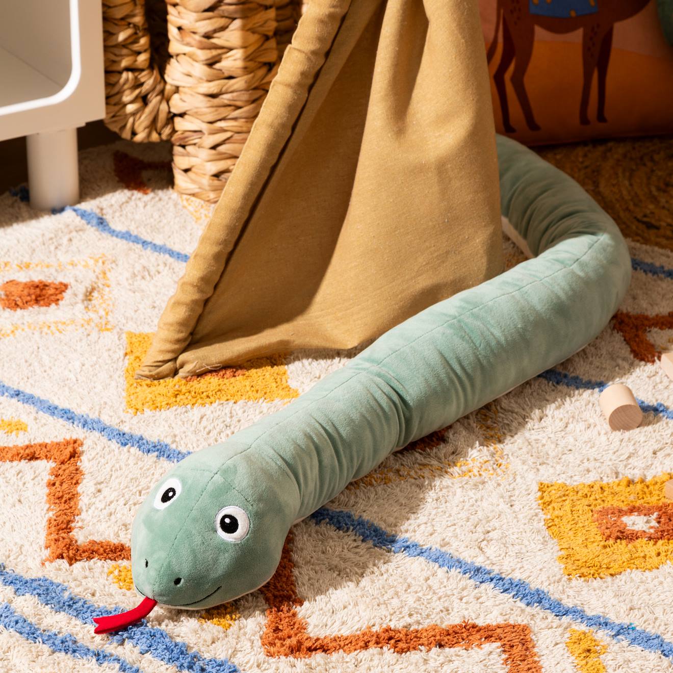 Peluche XL serpent - acka vert