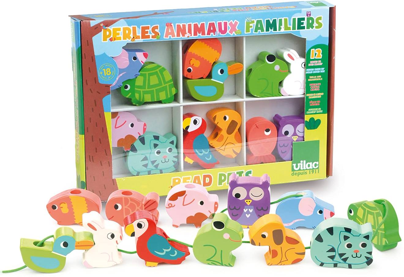 Perles animaux familiers bleu