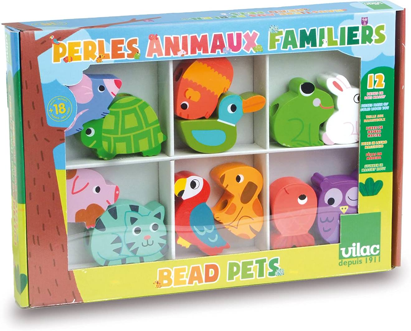 Perles animaux familiers bleu