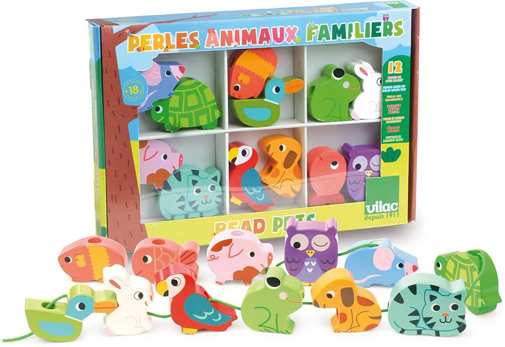 Perles animaux familiers bleu