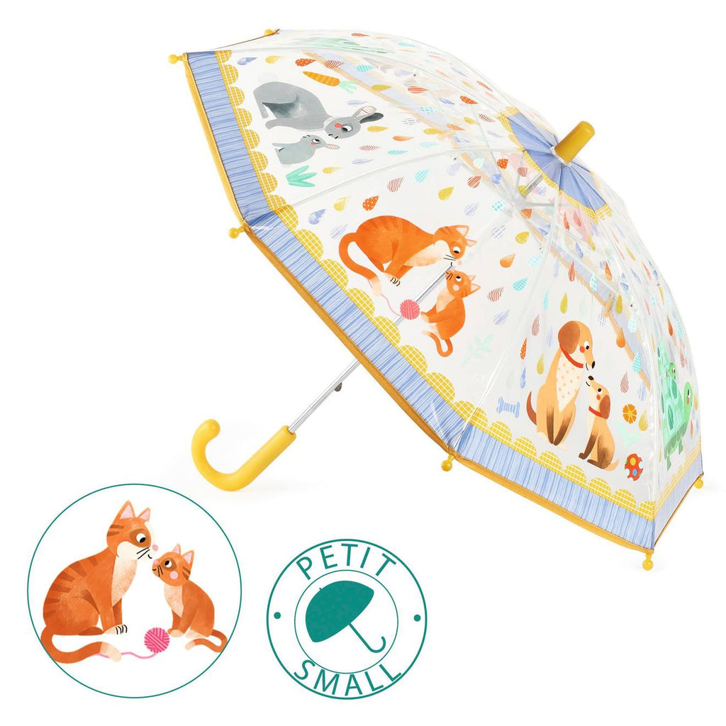 Petit parapluie maman et bébé jaune