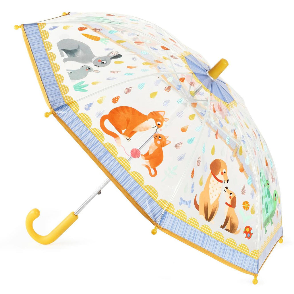 Petit parapluie maman et bébé jaune