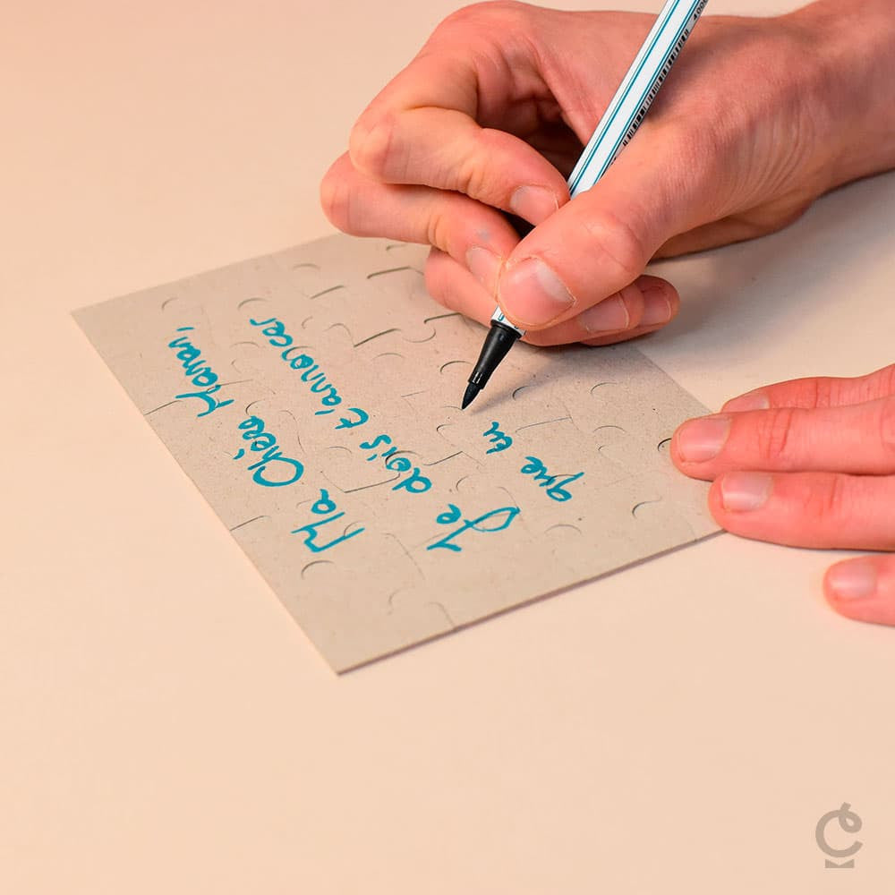 Petit Puzzle Maîtresse à Personnaliser - Thème École - Puzzle Personnalisé