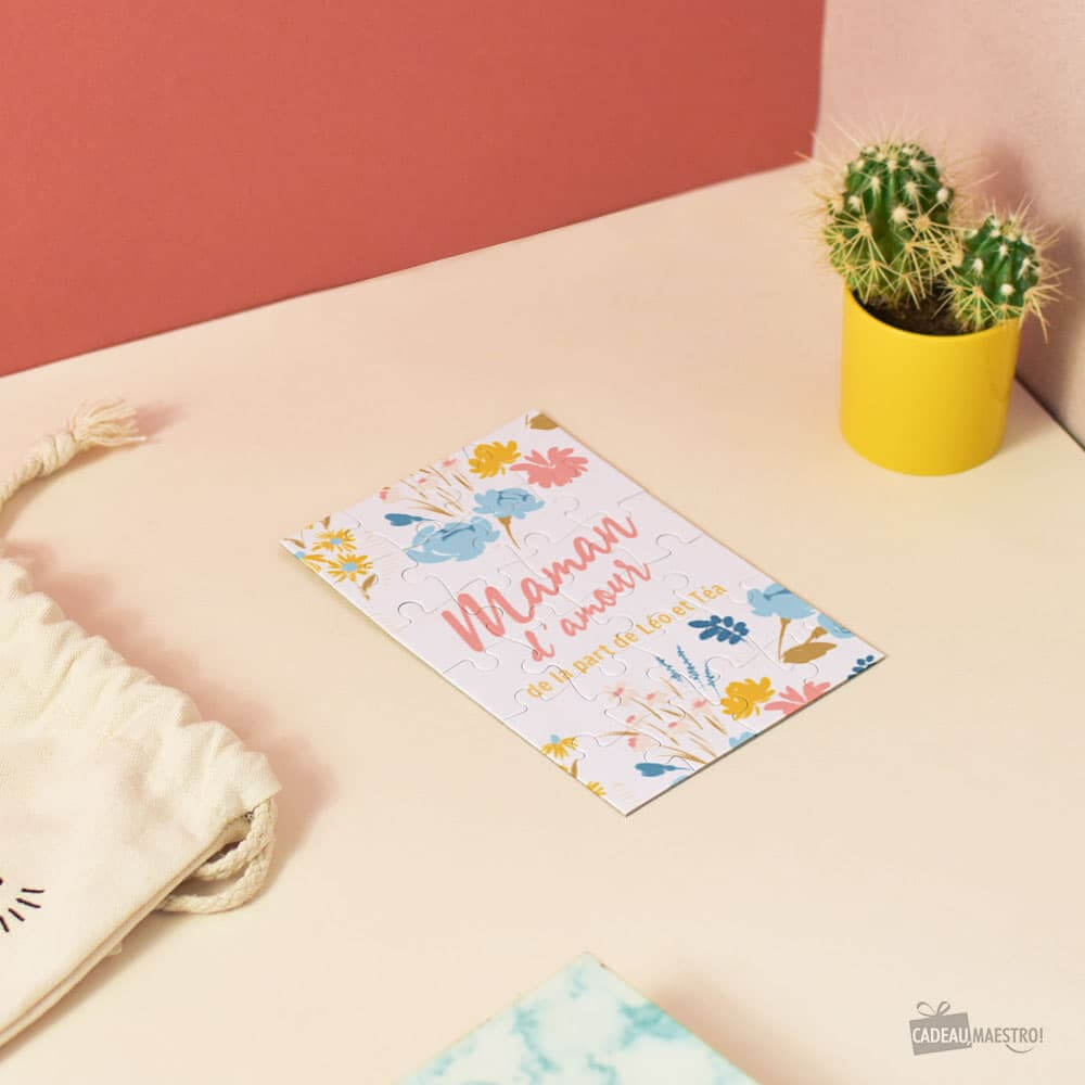 Petit Puzzle Meilleure Maman à Personnaliser - Puzzle Personnalisé