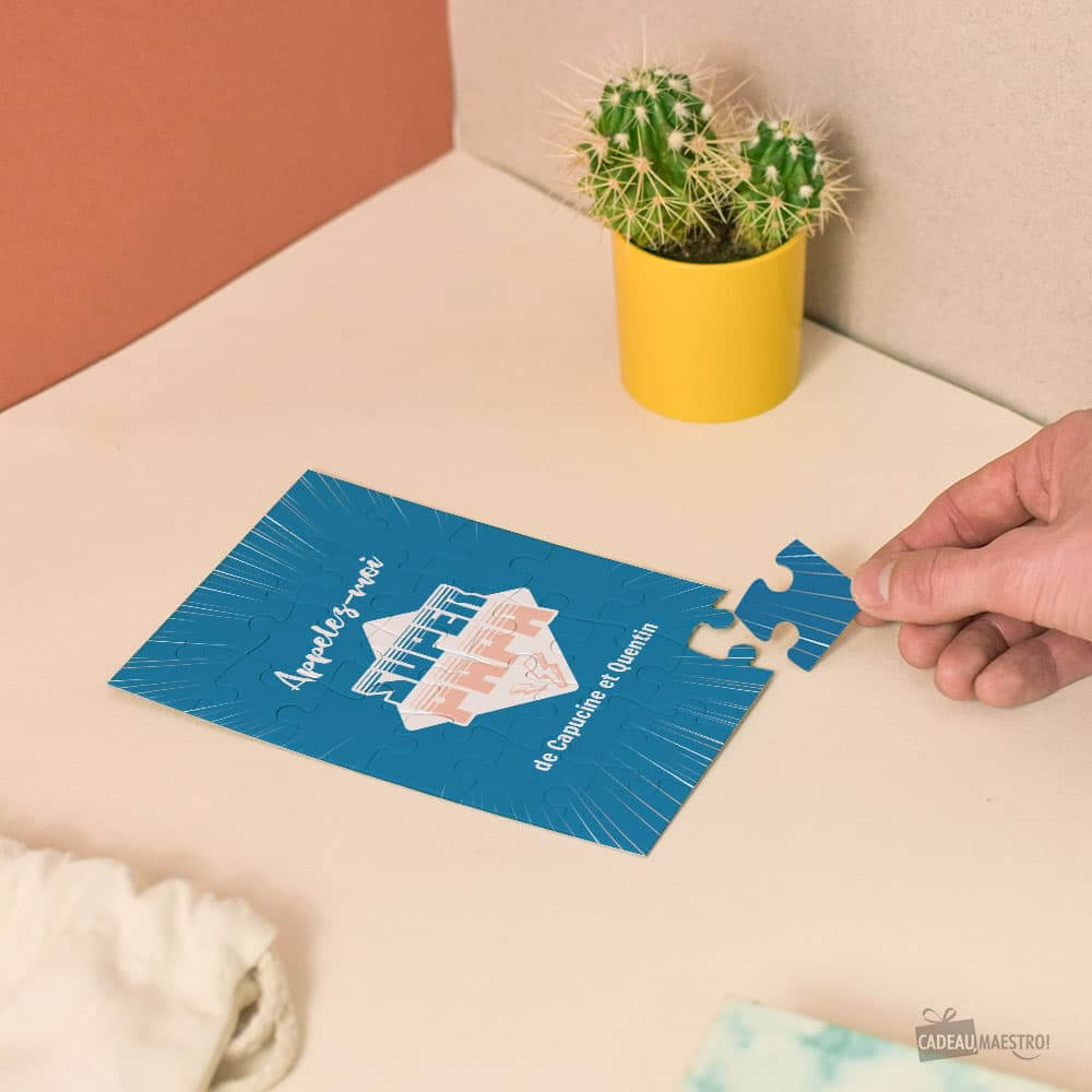 Petit Puzzle Super Papa à Personnaliser - Puzzle Personnalisé