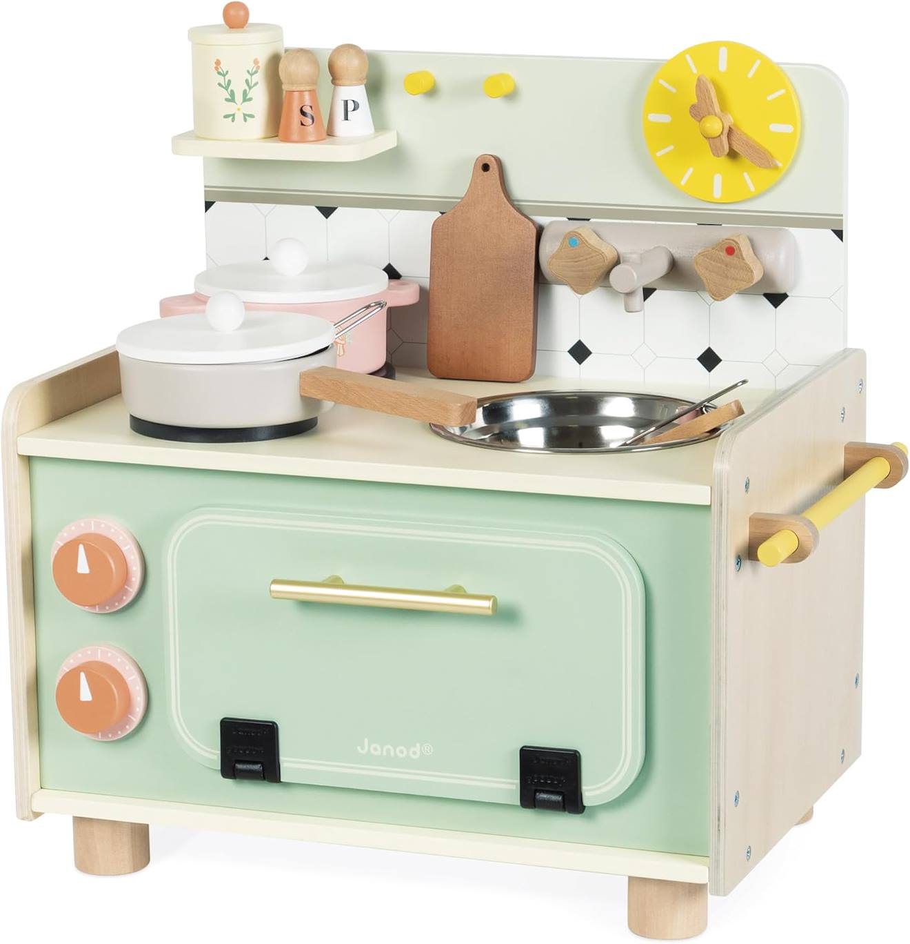 Petite cuisine en bois FSC kitchenette vert
