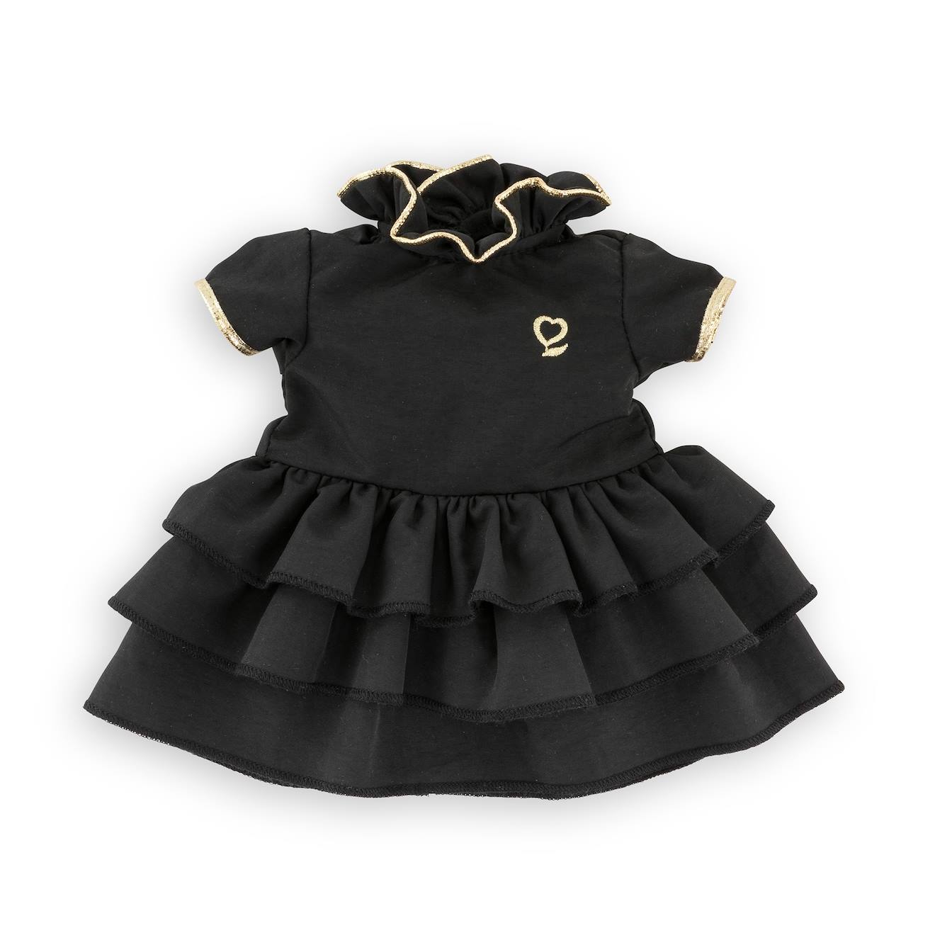 Petite robe noire pour poupée ma Corolle multicolore