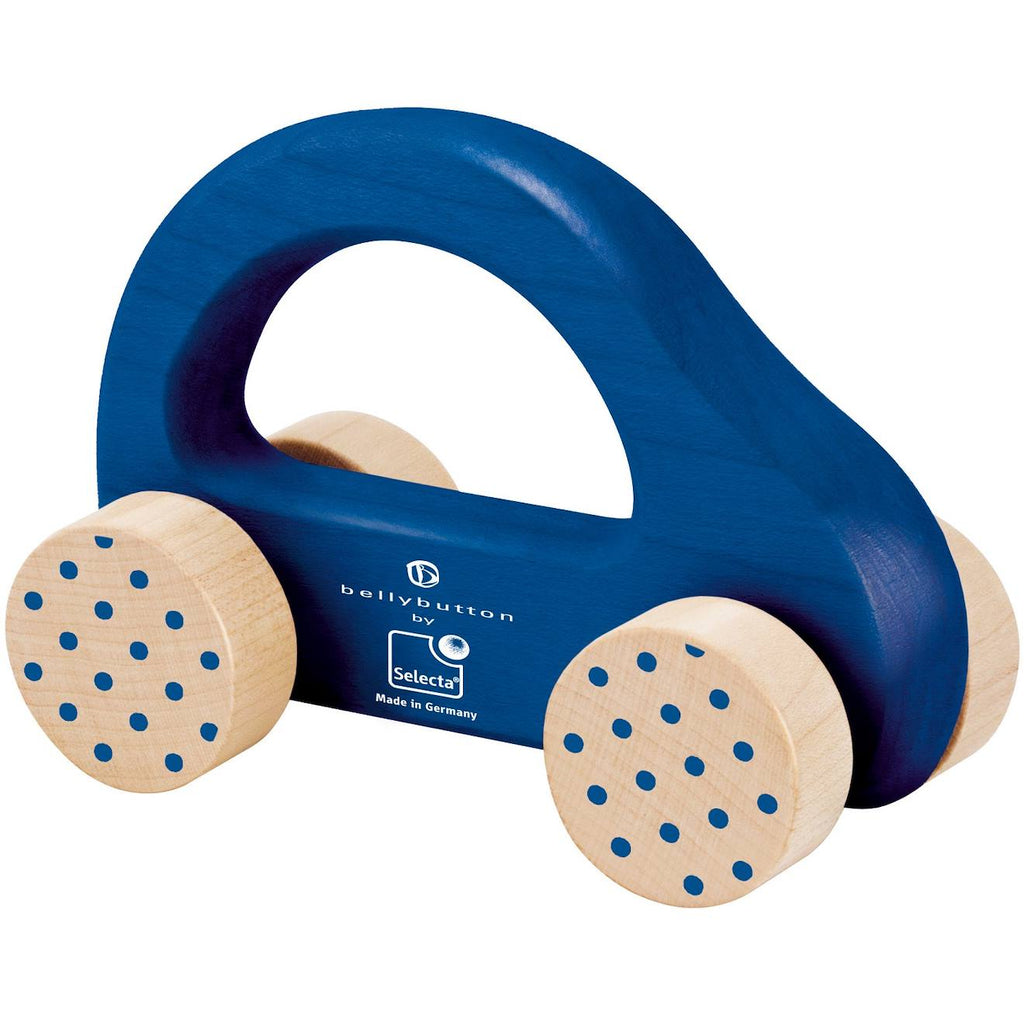 Petite voiture rapide bleu