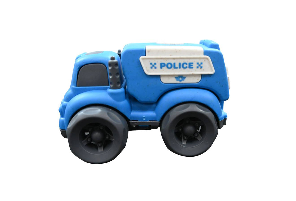 Petites voitures - pack de police et camion de pompier multicolore