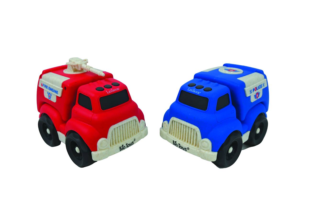 Petites voitures - pack de police et camion de pompier multicolore