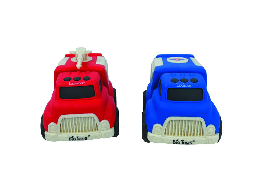 Petites voitures - pack de police et camion de pompier multicolore