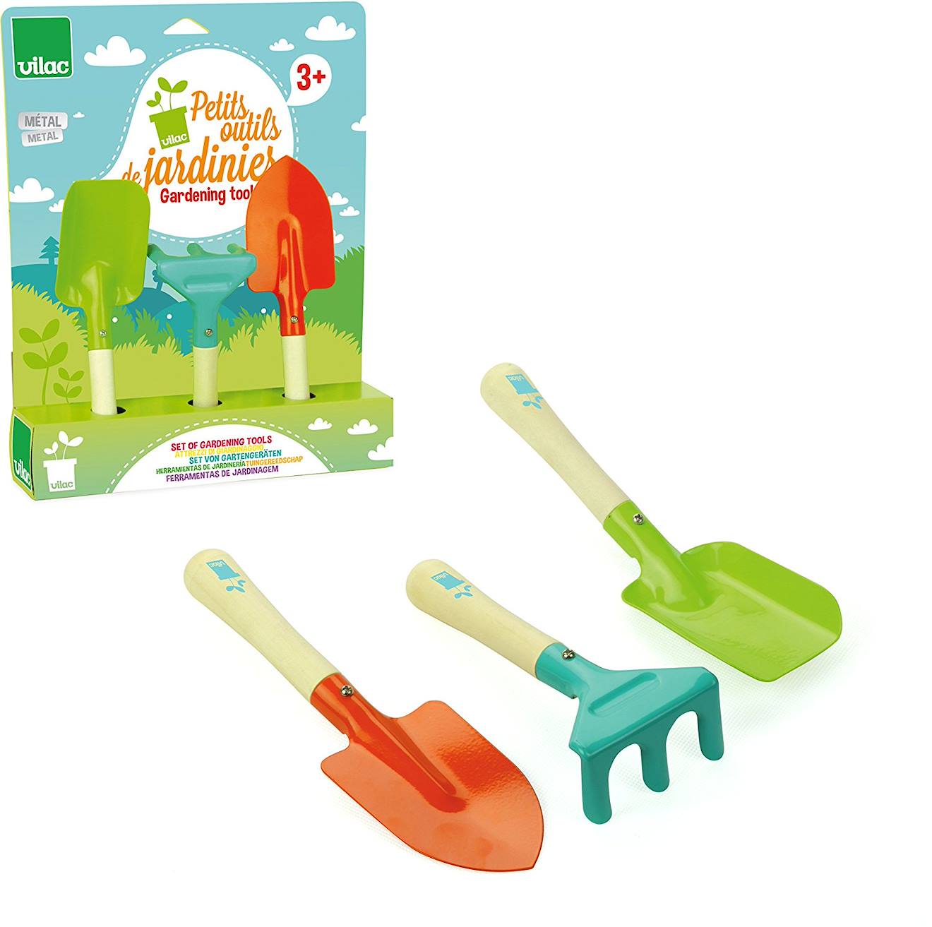 Petits outils de jardinier vert