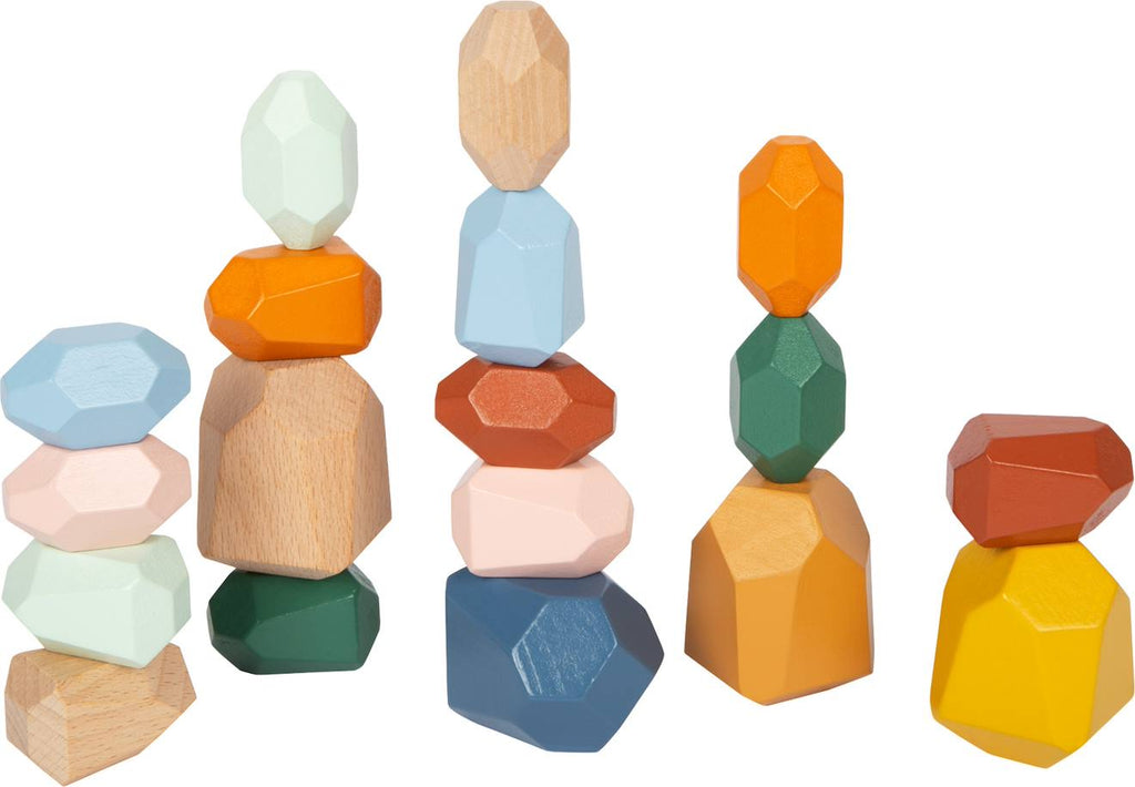 Pierres d'équilibre en bois safari beige