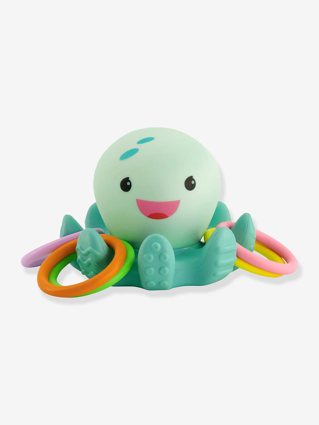 Pieuvre lumineuse de bain avec anneaux - multicolore
