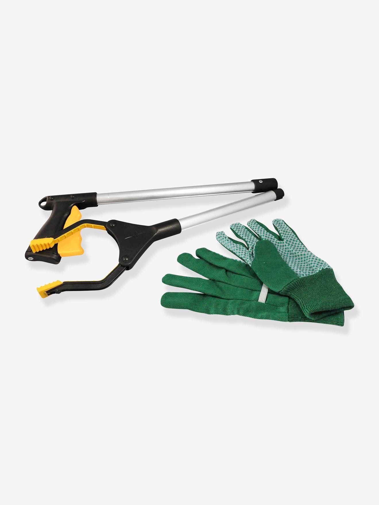 Pince à déchets vert